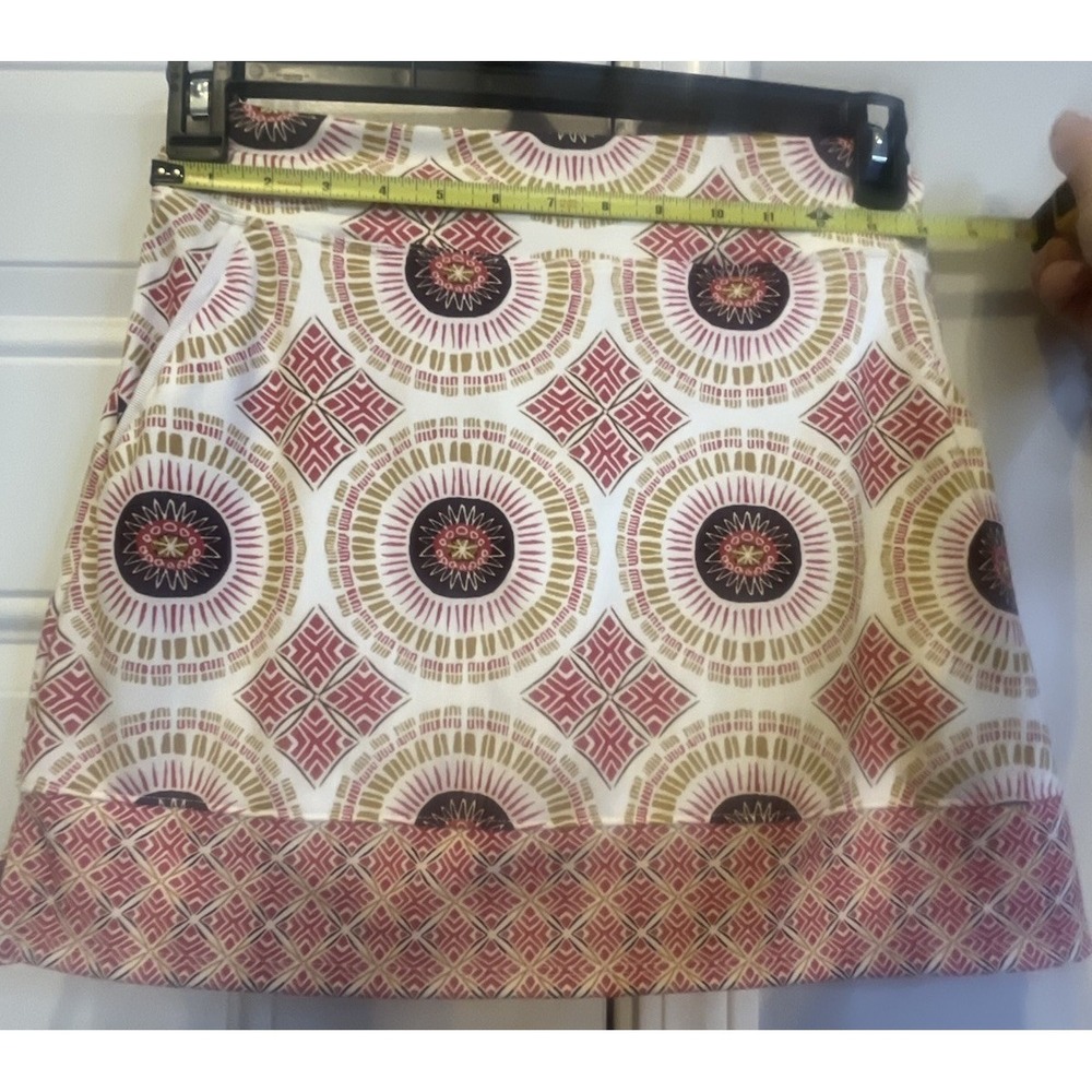 Sigrid Olsen Geometric Print Skort With pockets Golf Pickleball Tennis Active - Picture 4 of 9